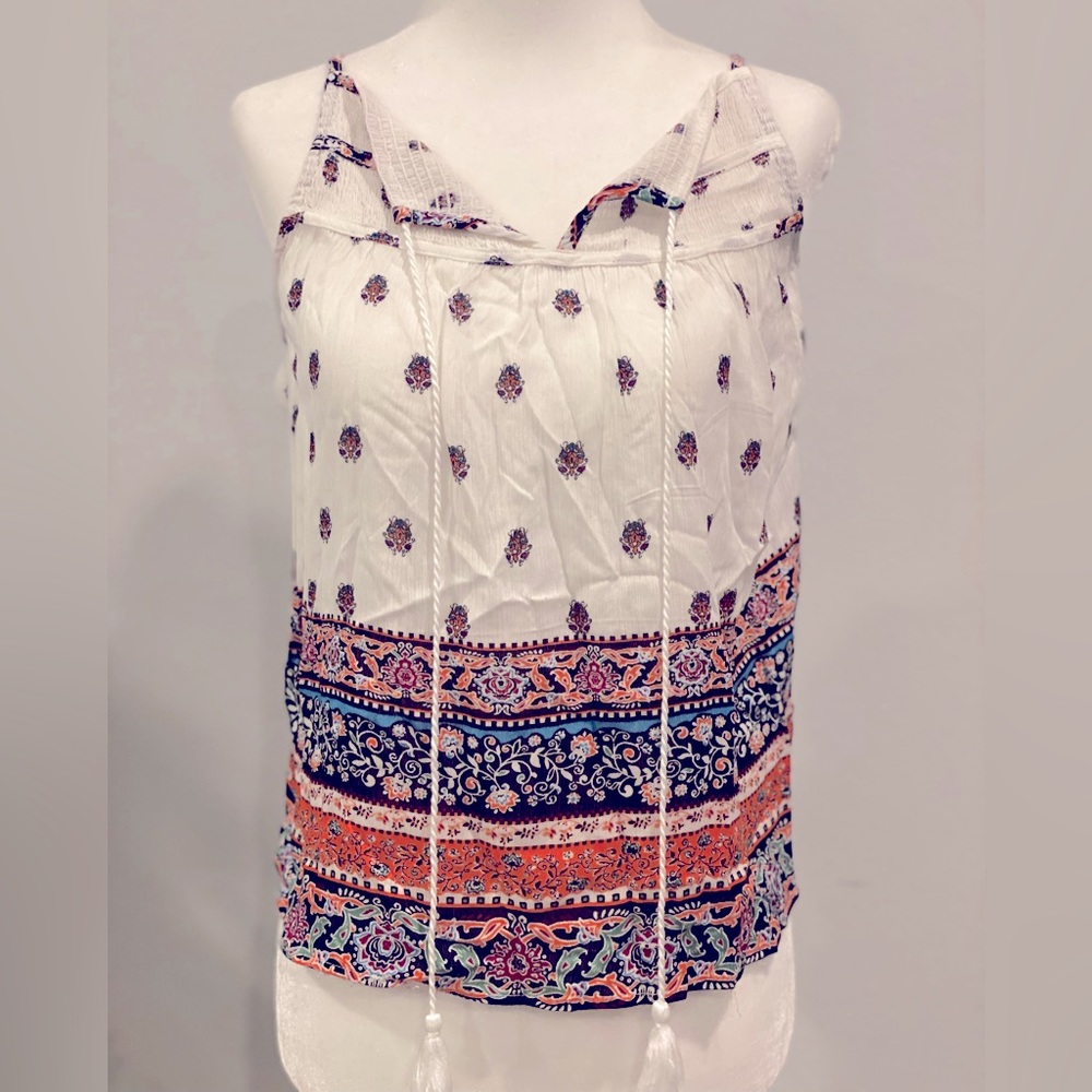 NWT boho style spaghetti strap tank